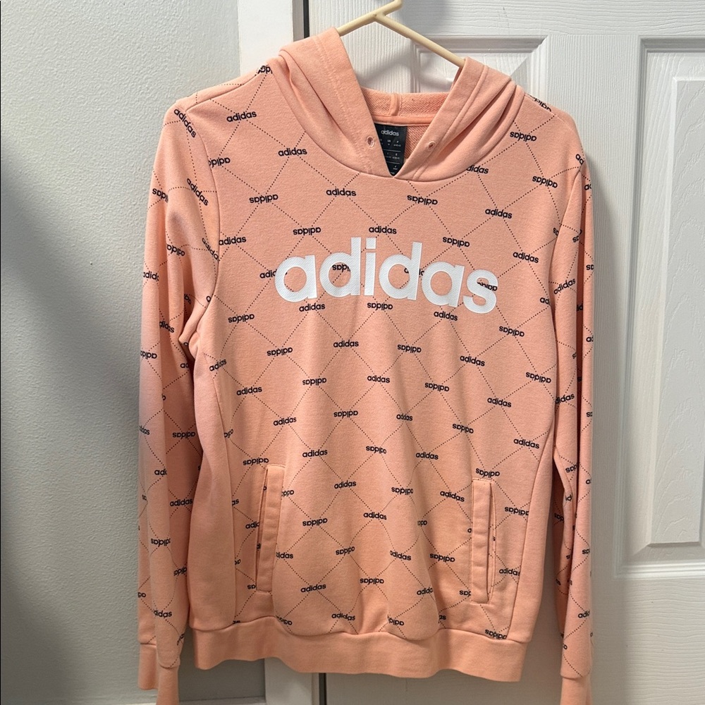 Adidas Coral Logo Hoodie